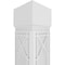 Ekena Millwork Craftsman Classic Square Non-Tapered Bungalow Fretwork Column w/ Standard Capital & Standard Base CC1008ENBNGCSCS - alternate 3